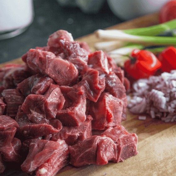 Diced Goat