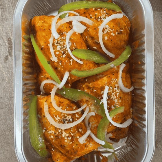 African Sweet Pepper Chicken Thighs