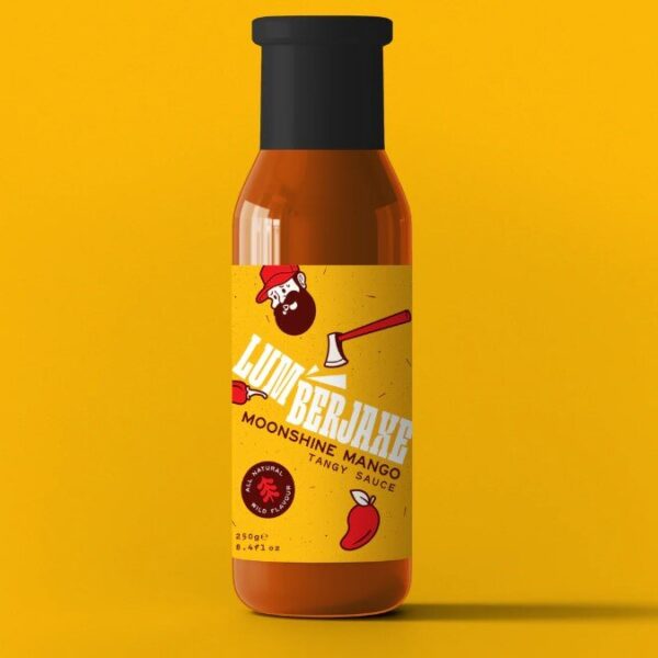 Lumberjaxe Moonshine mango Sauce