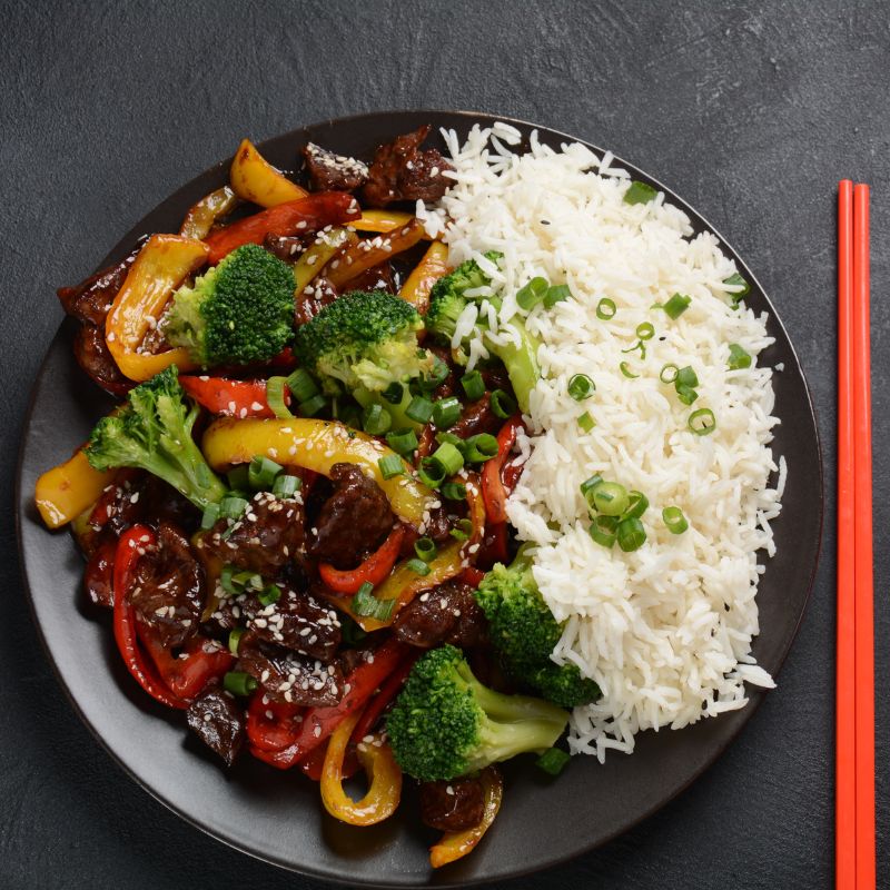 Black Garlic & Pepper Sirloin Stir Fry