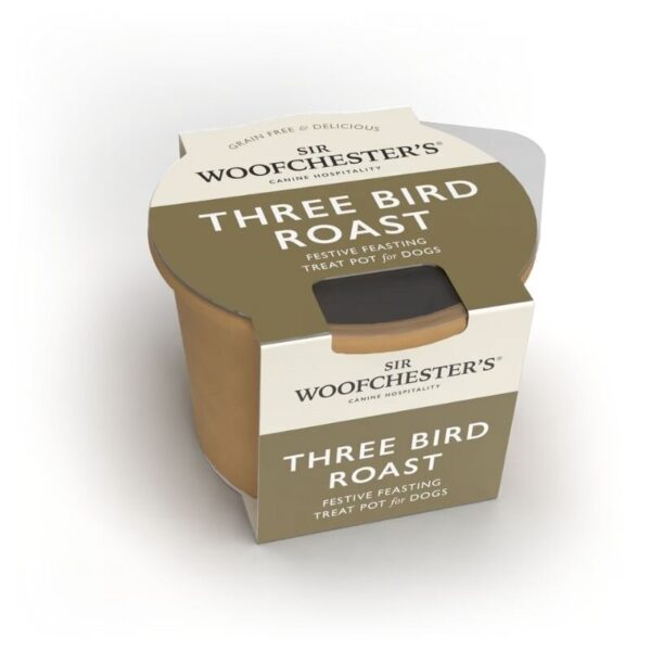 Three bird treat pot